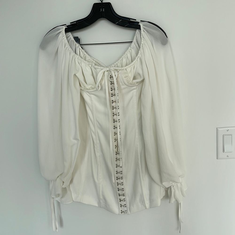 NBD White Corset Dress